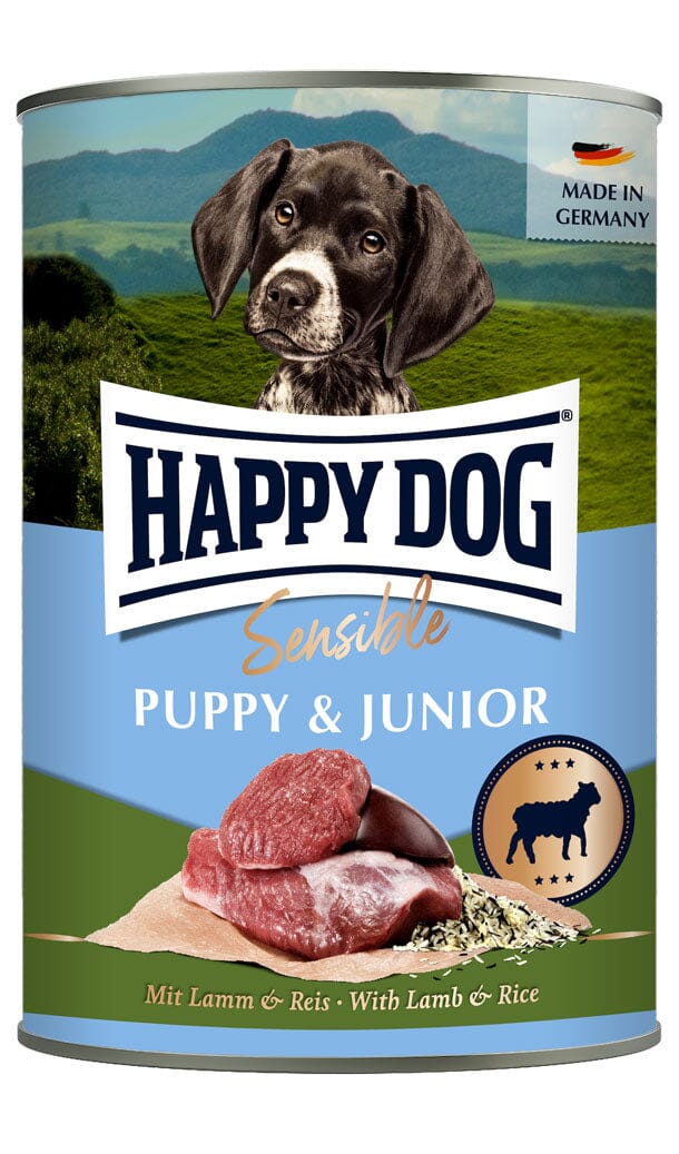 Puppy Junior Lamb Wet Dog Food Happy Dog UK